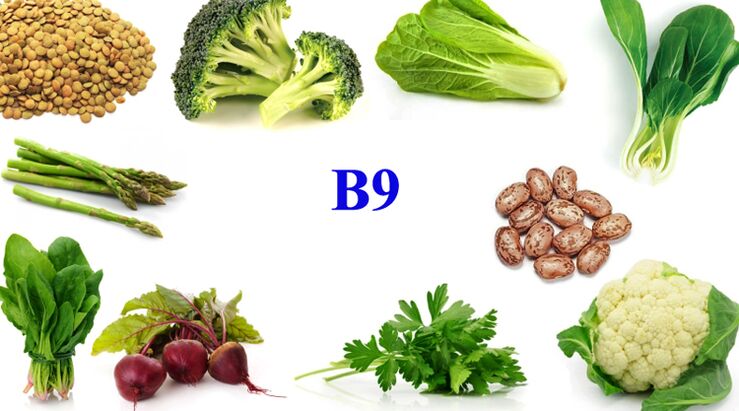vitamin B9 dina produk pikeun potency